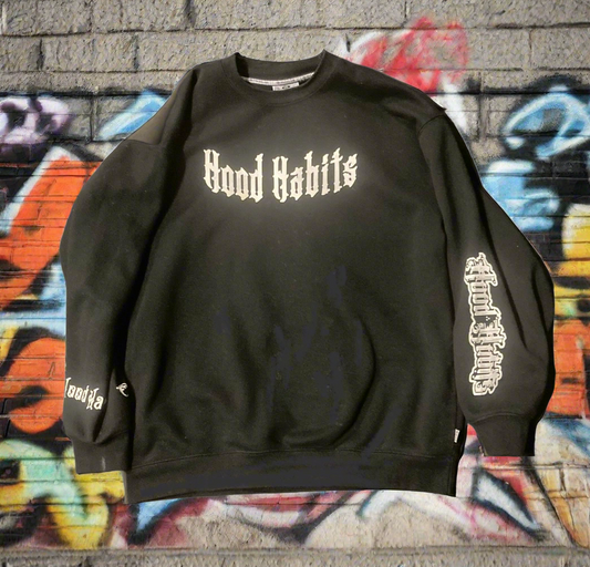 Black/white font Sweatshirt